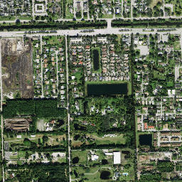 Davie Florida High Resolution Satellite Map