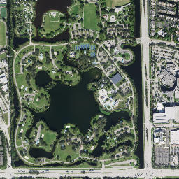 Pembroke Pines, Florida High Resolution Satellite Map