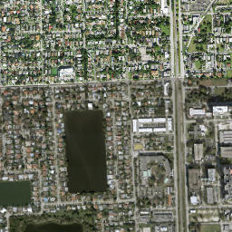 Sun Swept Isles Florida High Resolution Satellite Map