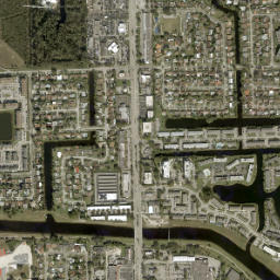 Andover Golf Estates Florida High Resolution Satellite Map