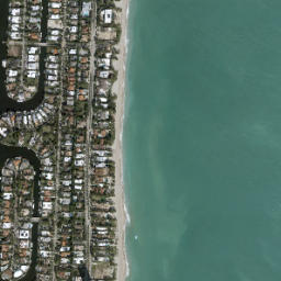 Golden Beach Florida High Resolution Satellite Map