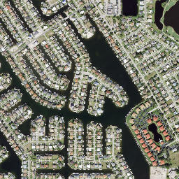 Marco Island map(satellite map)