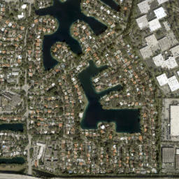 Miami Lakes Florida High Resolution Satellite Map