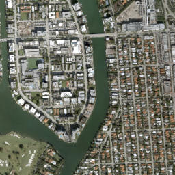 Bay Harbor Islands map(satellite map)