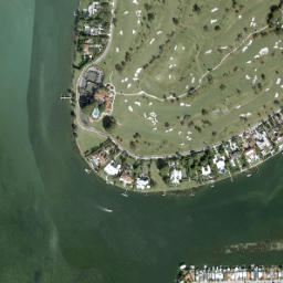 Indian Creek Village Florida High Resolution Satellite Map