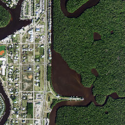 Everglades City Florida High Resolution Satellite Map