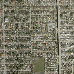 Hialeah Estates Florida High Resolution Satellite Map