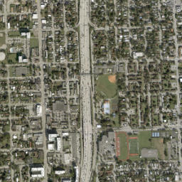 Edison Center Florida High Resolution Satellite Map