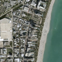 Miami Beach map(satellite map)