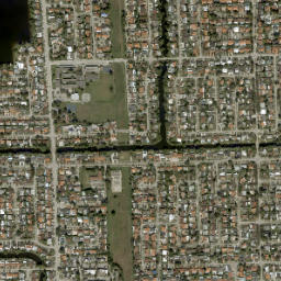 Town Park Estates Florida High Resolution Satellite Map