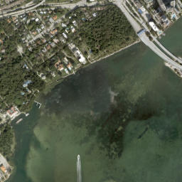 Brickell Hammock Florida High Resolution Satellite Map