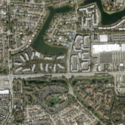 Kendall Lakes Florida High Resolution Satellite Map
