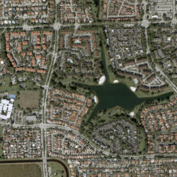 The Hammocks Florida High Resolution Satellite Map