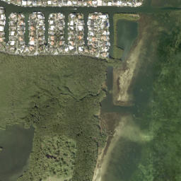 Coral Bay Florida High Resolution Satellite Map