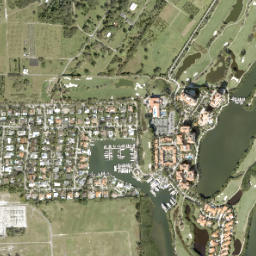 Deering Bay Florida High Resolution Satellite Map