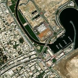 Dibba Al-Hisn map(satellite map)