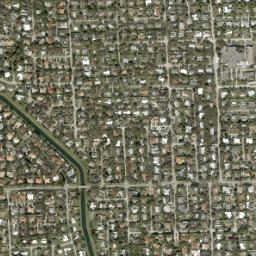 Palmetto Bay Florida High Resolution Satellite Map