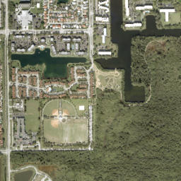 Lakes by the Bay Florida High Resolution Satellite Map