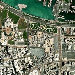 Doha map(satellite map)