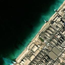 Satellite view of Jebel Li Beach