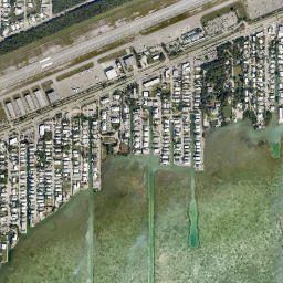 Marathon Shores Florida High Resolution Satellite Map
