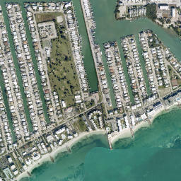 Key Colony Beach Florida High Resolution Satellite Map