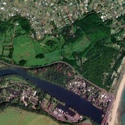 Wailua map(satellite map)
