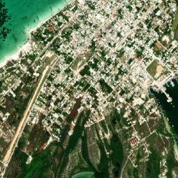 Isla Holbox map(satellite map)