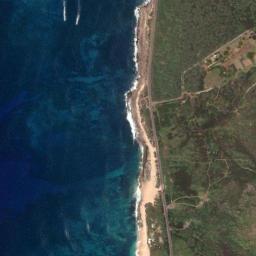 Satellite view of Keaau Beach