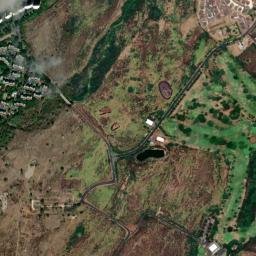Mākaha Valley map(satellite map)