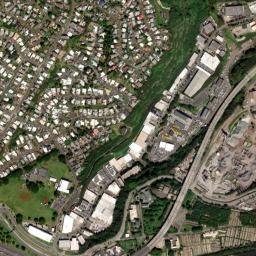 Hālawa Heights map(satellite map)