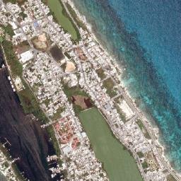 Isla Mujeres map(satellite map)
