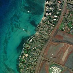 Satellite view of Maui Kahana