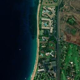 Kaanapali Landing map(satellite map)