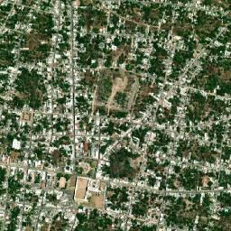 Izamal map(satellite map)