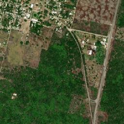 Yaxcopoil map(satellite map)