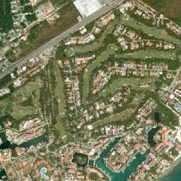 Puerto Aventuras map(satellite map)