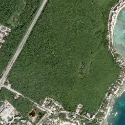 Akumal map(satellite map)