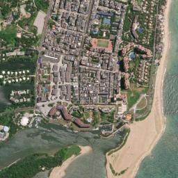 Satellite view of Hainan Island Boaozhen