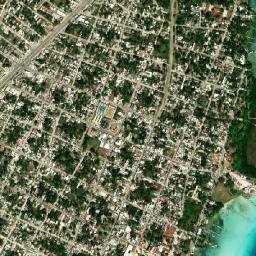 Bacalar map(satellite map)