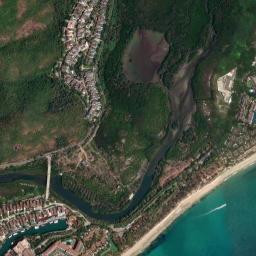 Satellite view of Hainan Island Yalong Bay