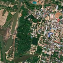 Amphoe Si Songkhram map(satellite map)