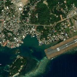 Coxen Hole map(satellite map)