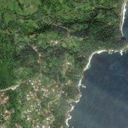 Castle Bruce map(satellite map)