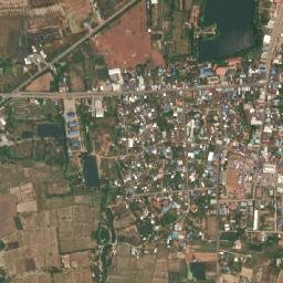 Kham Sakae Saeng map(satellite map)