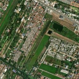 Amphoe Bang Bua Thong map(satellite map)