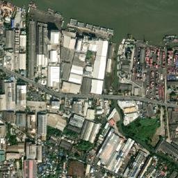 Amphoe Phra Pradaeng map(satellite map)