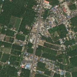 Amphoe Damnoen Saduak map(satellite map)