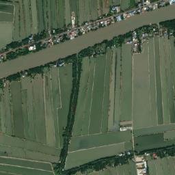 Amphoe Phra Samut Chedi map(satellite map)