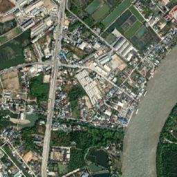 Bang Pakong map(satellite map)